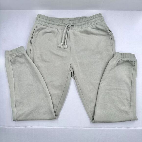 Tna Aritzia Joggers Womens Small Airy AF Fleece Sweatpants Sage Green Travel - Picture 1 of 10